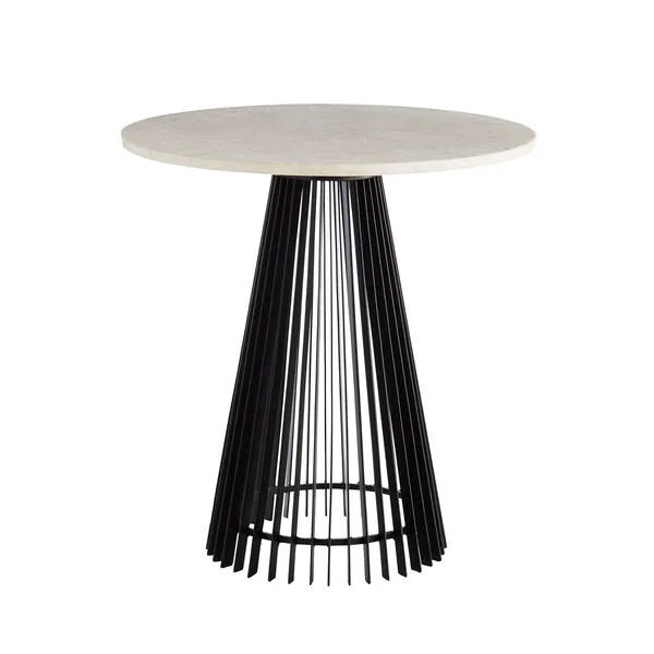 Product Image 1 for Jaime Black Iron End Table from Arteriors