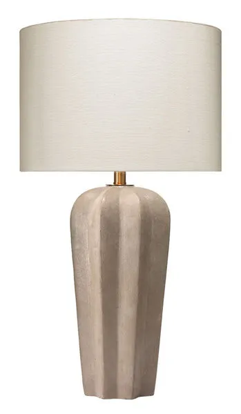 Product Image 2 for Regal Table Lamp Cement  Drum Shade from Jamie Young