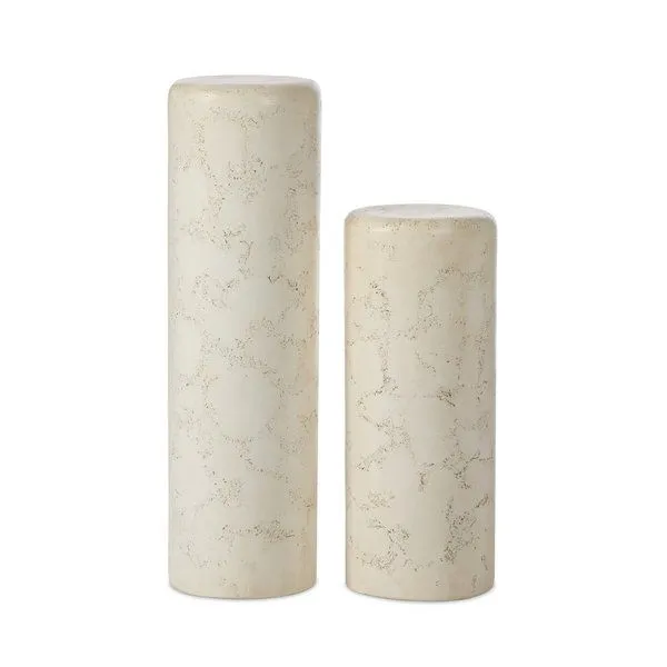 Product Image 1 for Arati Aged White Concrete Pedestal Set from Four Hands