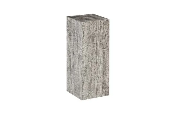 Product Image 4 for Origins Pedestal,  Mitered Chamcha Wood, Grey Stone Finish from Phillips Collection
