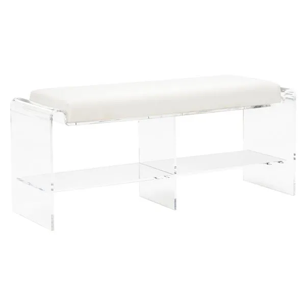 Product Image 1 for Renee Acrylic Long Bench from Chelsea House