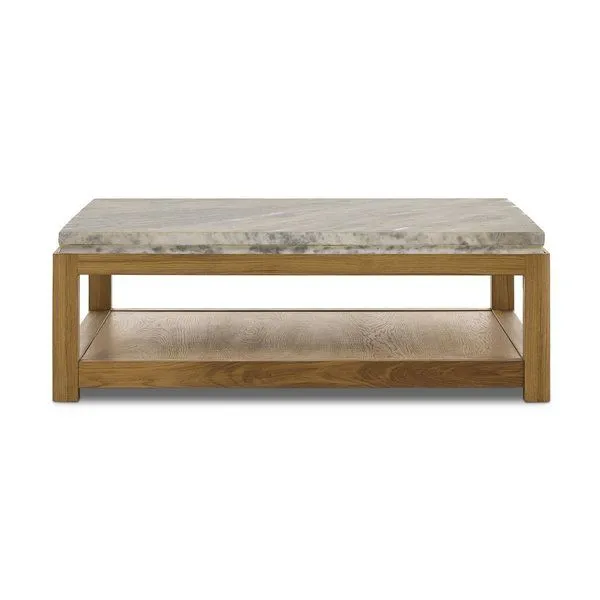 Product Image 1 for Roberta Coffee Table - Sandblasted White Marble from Four Hands
