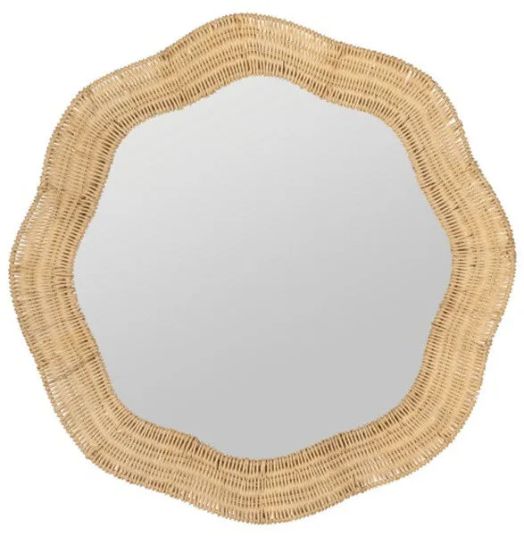 Product Image 1 for Lucas Rattan Round Wall Mirror from Cooper Classics