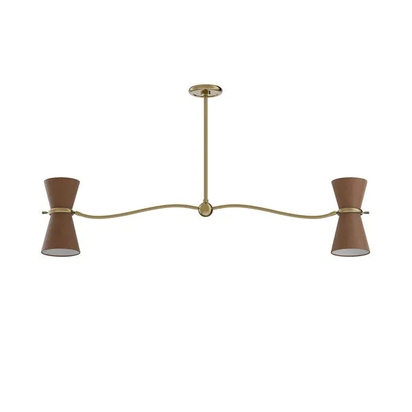Product Image 1 for Gable Linear Chandelier with Shade from Regina Andrew Design