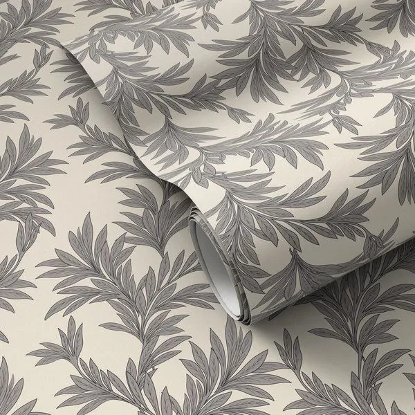 Product Image 1 for Lush Leaves Black I Wallpaper by Getty Images from Four Hands