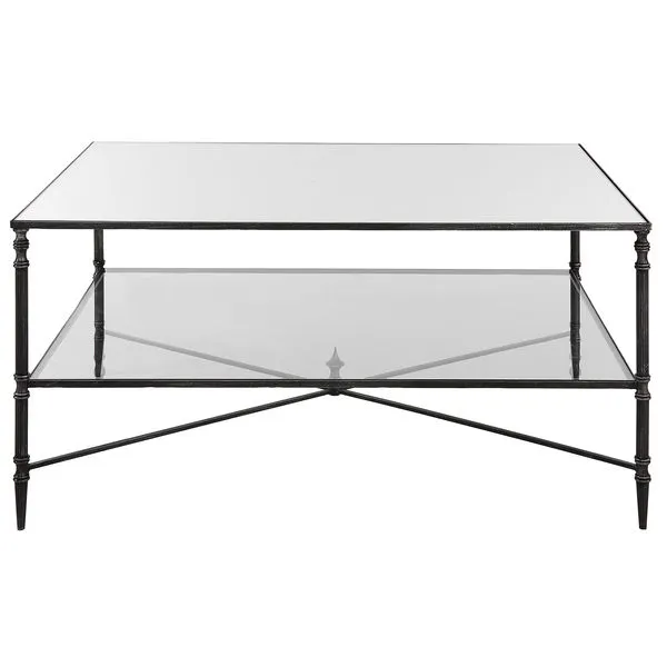 Product Image 1 for Henzler Mirrored Steel Coffee Table from Uttermost