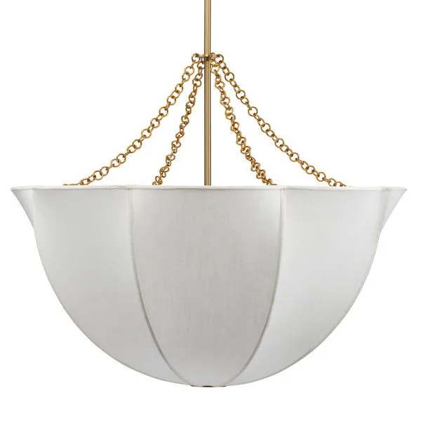 Product Image 1 for Aire Large Off-White Linen Chandelier from Jamie Young
