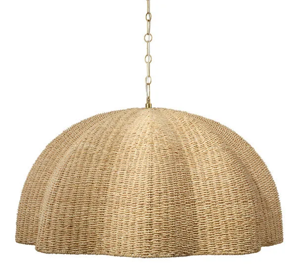 Product Image 1 for Rosemary 1-Light Natural Palm Leaf Pendant from Jamie Young