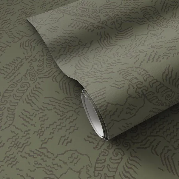 Product Image 1 for Balkan Olive Night Wallpaper from Four Hands