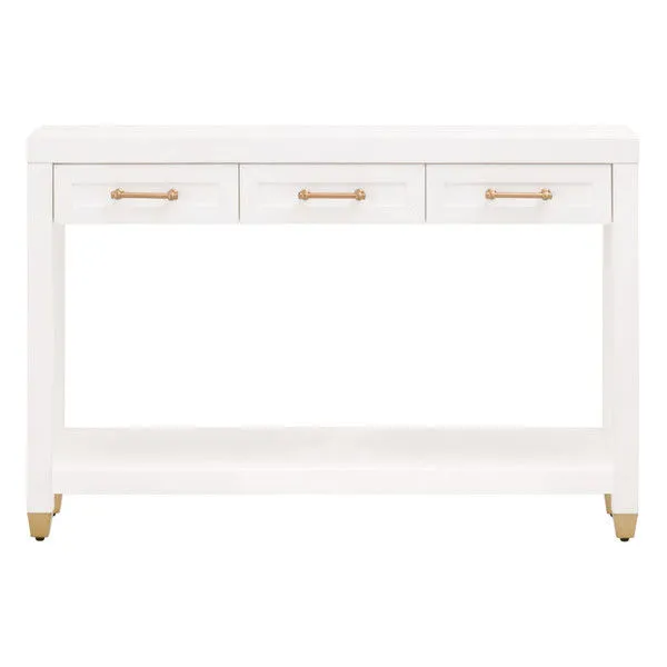 Product Image 1 for Stella Matte White Rubberwood Console Table from Essentials for Living