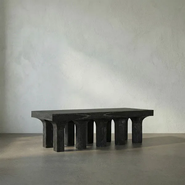 Product Image 1 for Santos Cinder Black Coffee Table from Noir