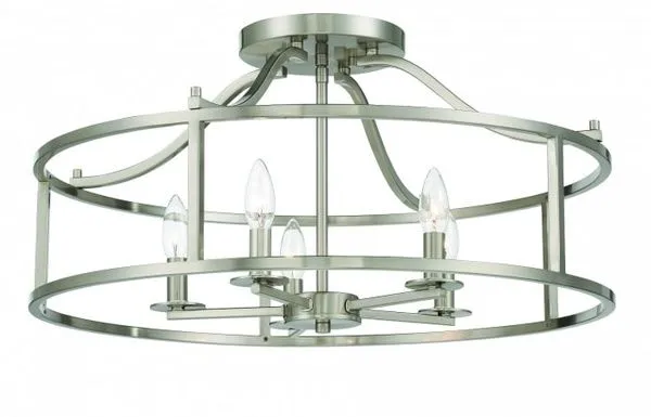 Product Image 1 for Stockton 5 Light Semi-Flush from Savoy House