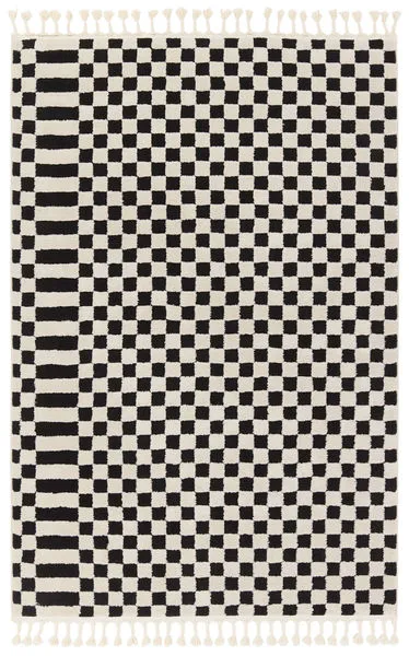 Product Image 1 for Casa Geometric Cream/Black Rug from Jaipur