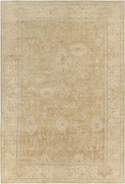 Product Image 1 for Normandy Hand-Knotted Wool Light Olive / Beige Rug - 2' x 3' from Surya