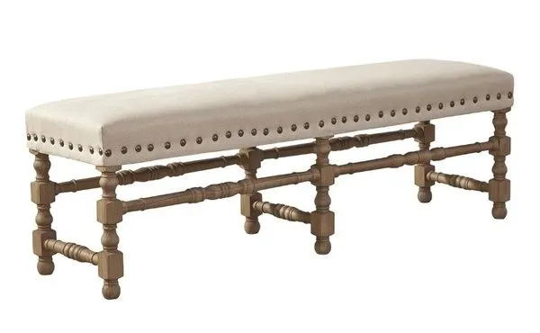Product Image 1 for Madrid Linen Bench from Furniture Classics