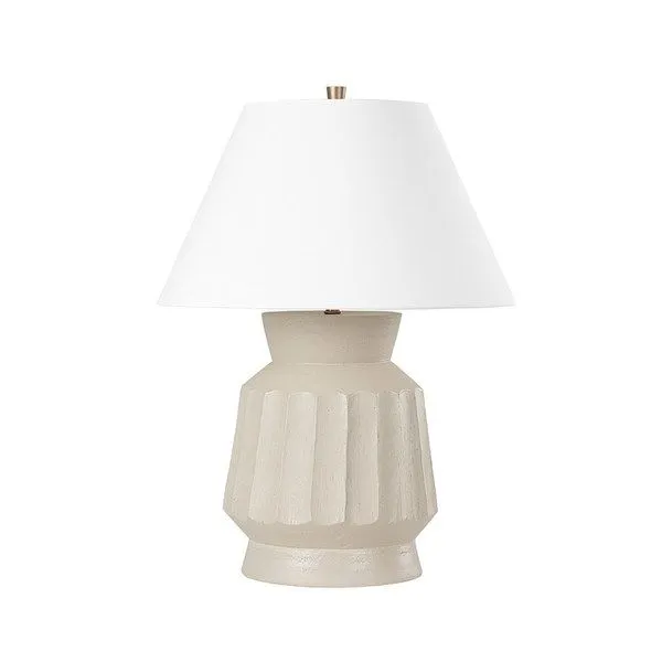 Product Image 1 for Selma Ceramic Unglazed Gray 1-Light Table Lamp from Troy Lighting
