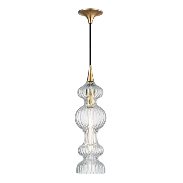 Product Image 1 for Pomfret 1 Light Pendant With Clear Glass from Hudson Valley