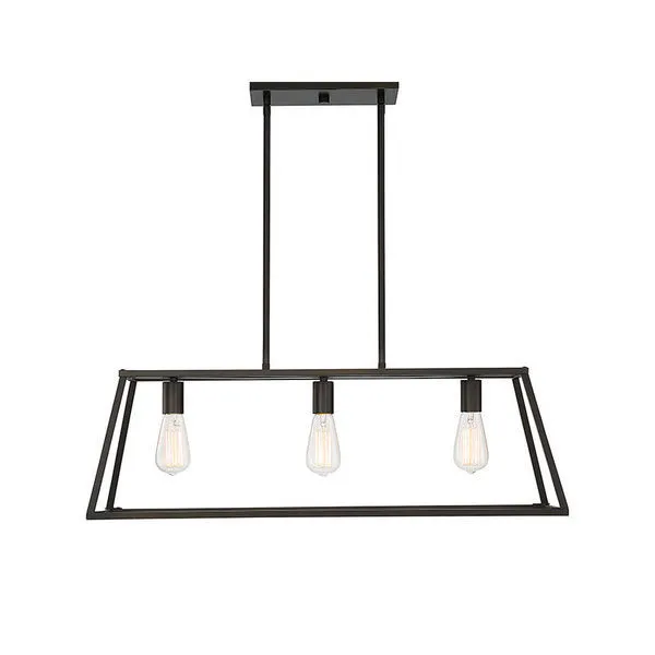 Product Image 1 for Denton 3 Light Linear Chandelier from Savoy House 