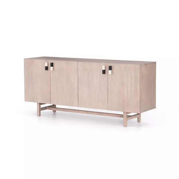 Product Image 10 for Ora Sideboard White Wash/Black Marble from Four Hands